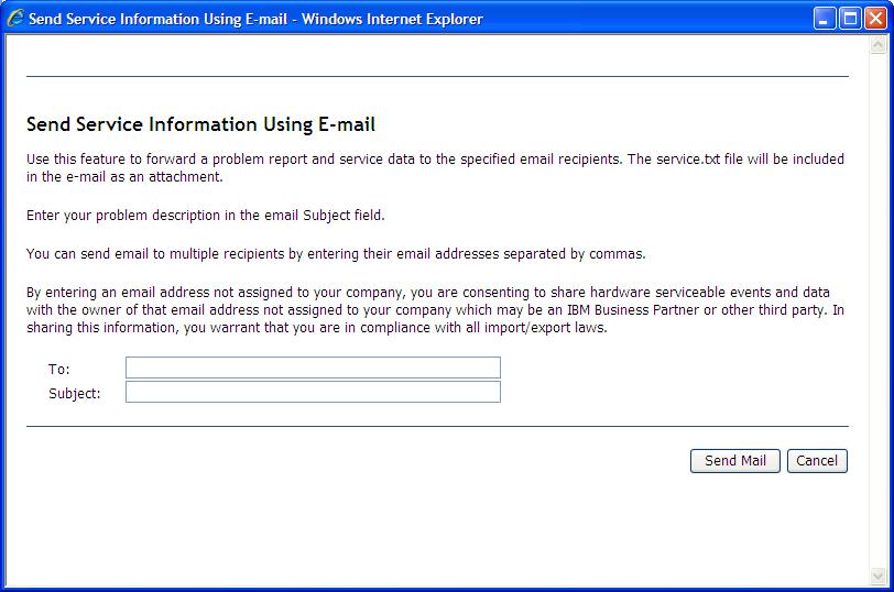 Graphic illustrating the manual email subject and address form.
