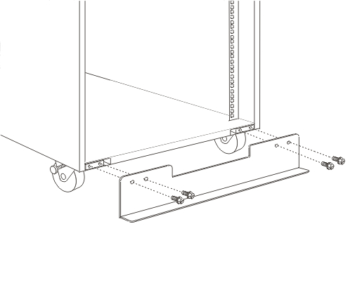 Graphic depicting the removal of the stabilizer bracket
