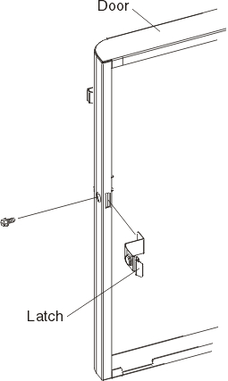 Graphic depicting the replacement of a door latch