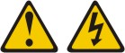 Graphic illustrating danger and voltage warnings