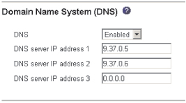 Graphic illustrating the Domain Name System (DNS) setup page.